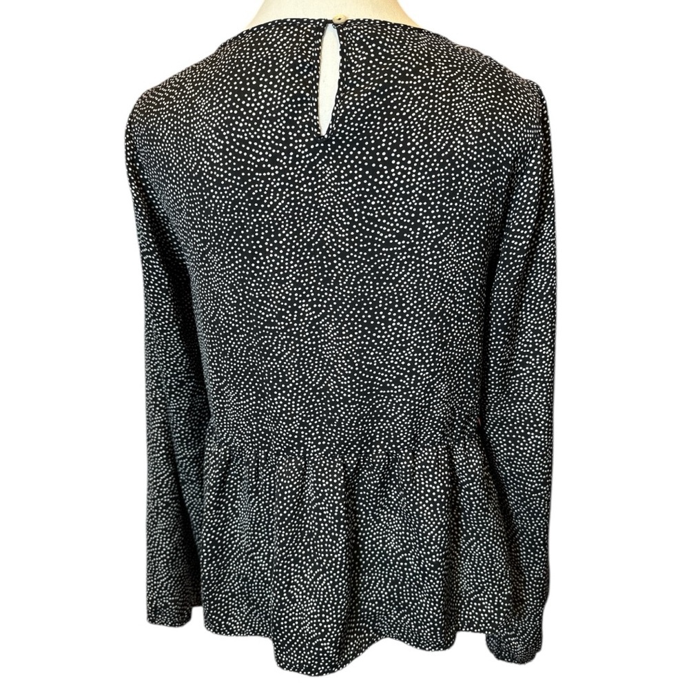 MINKPINK Black Peplum Long Sleeve Blouse - Picture 3 of 7